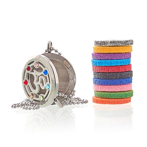 OM Chakra Aromatherapy Diffuser Necklace – 30mm