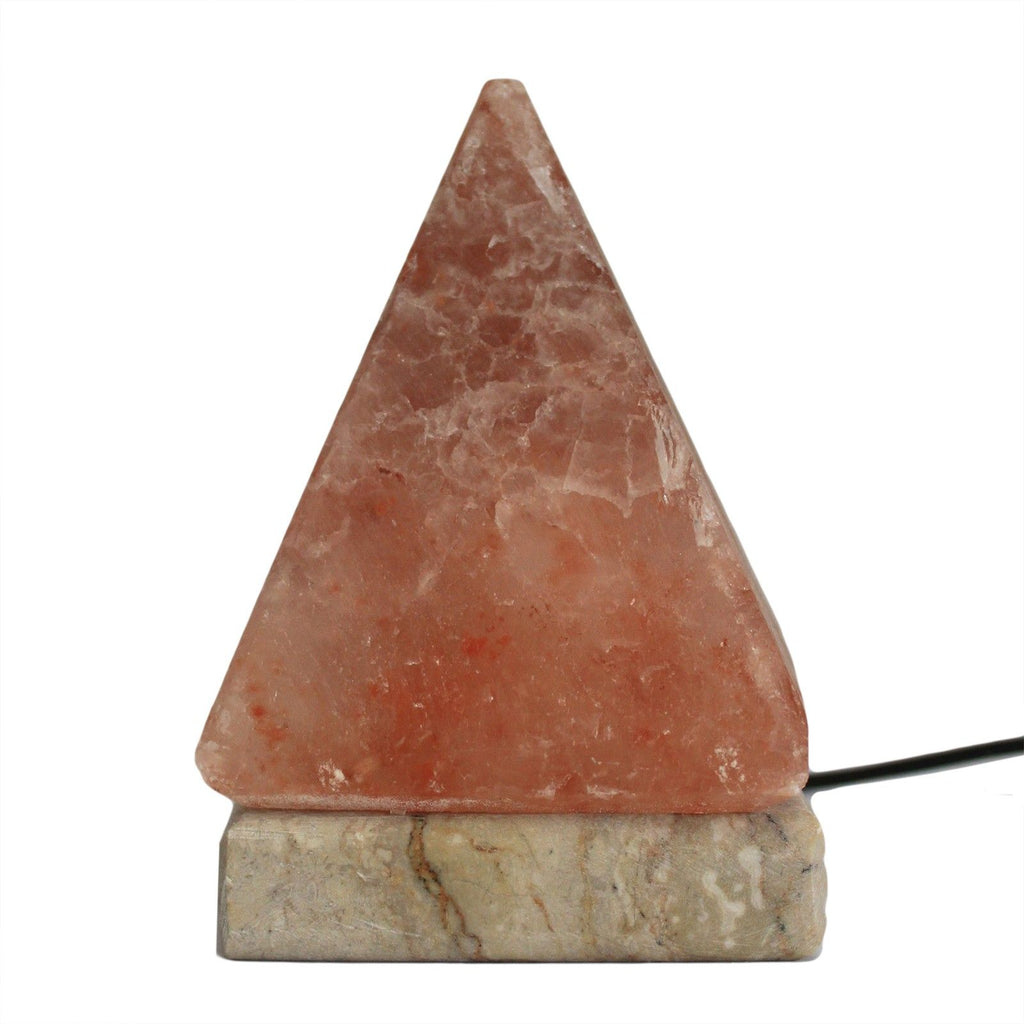USB Himalayan Salt Lamp – Pyramid, 9cm