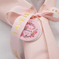 Pink Roses Love Is Eternal soap flower bouquet