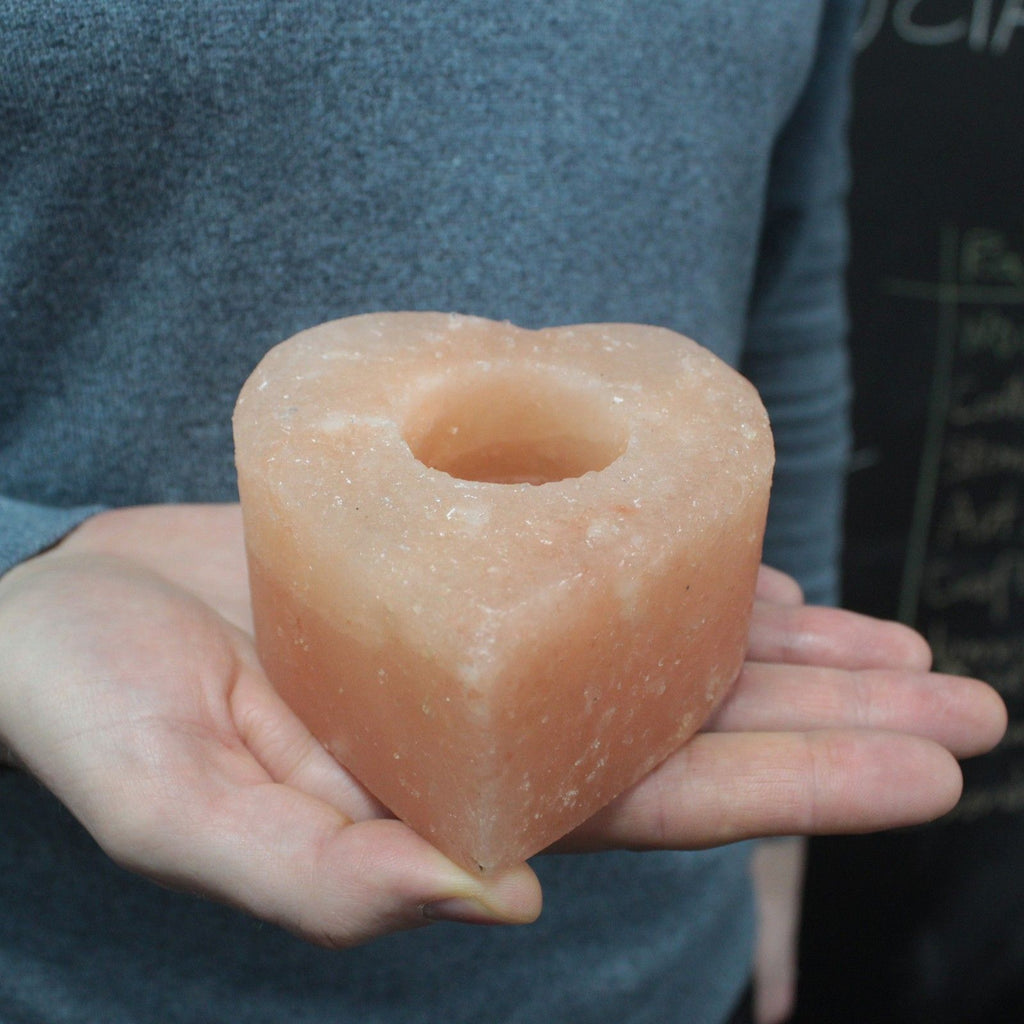 Himalayan Salt Candle Holder – Heart