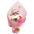Pink standing soap flower bouquet