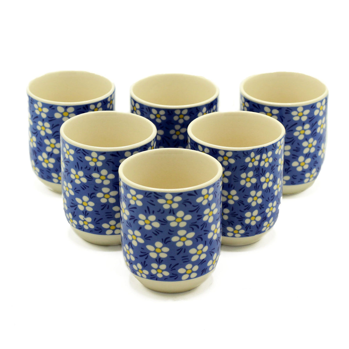 Blue Daisy Herbal Tea Cups