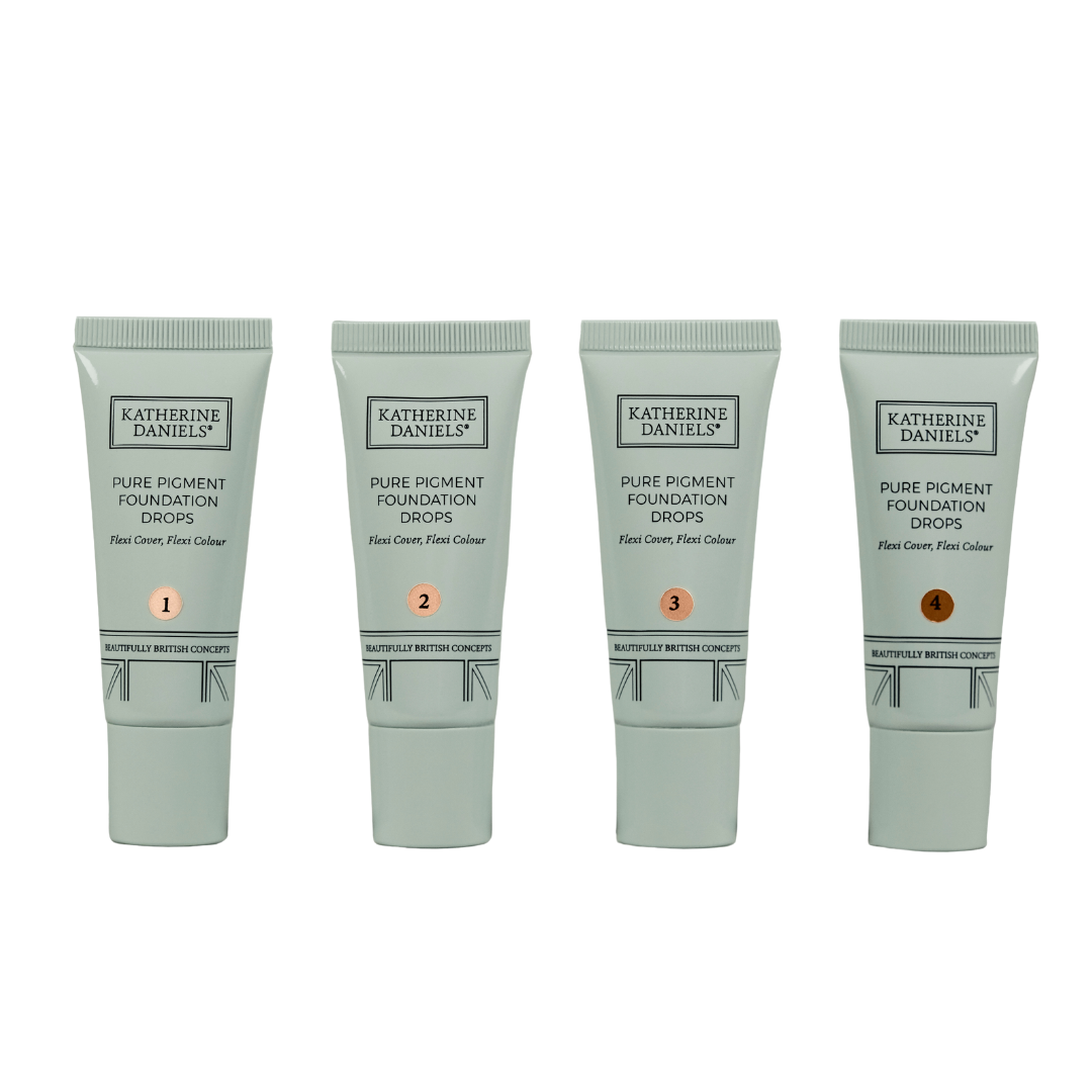 Katherine Daniels Pure Pigment Foundation Drops shades 1 to 4