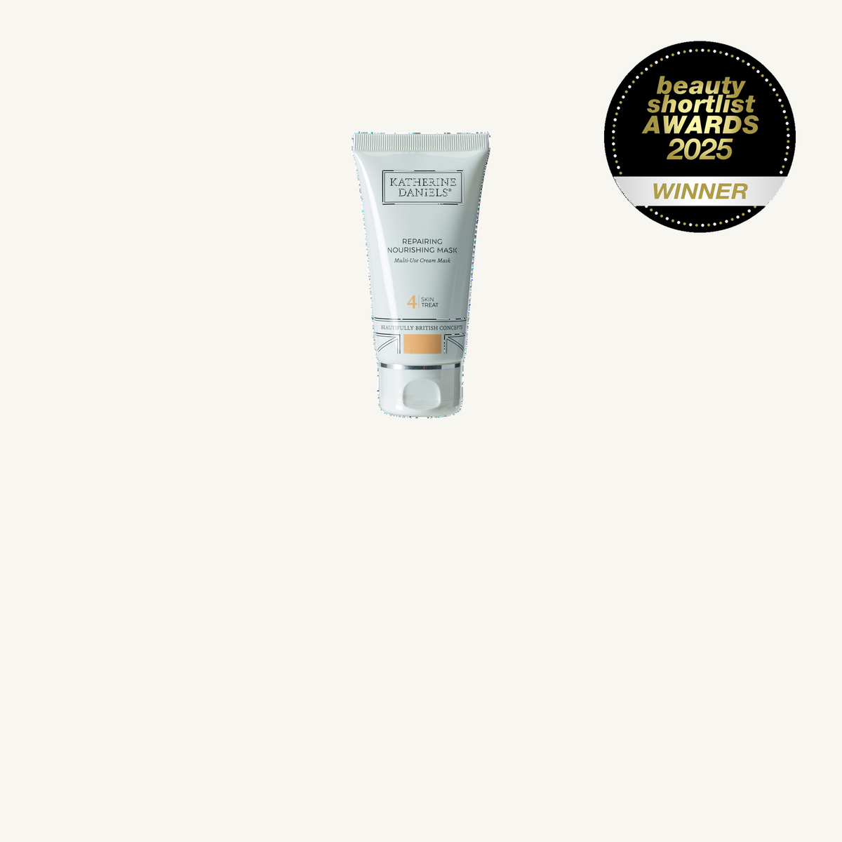 Katherine Daniels Repairing Nourishing Mask with Beauty Shortlist Awards 2025 Winner badge