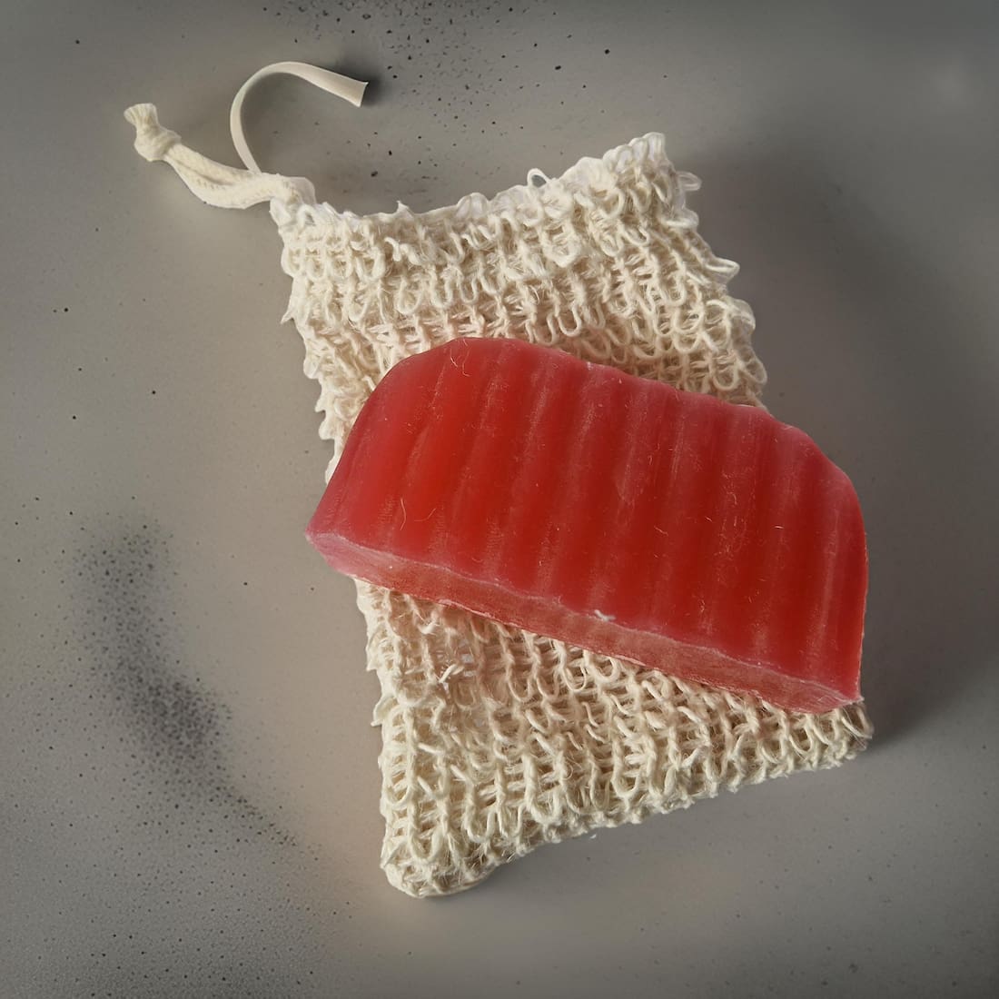 Linen Exfoliating Soap Saver Bag