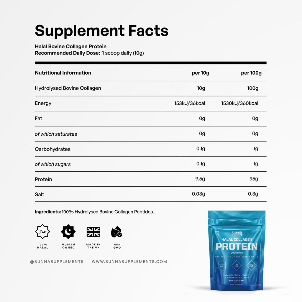 SUNNA Grass-Fed Halal Collagen Peptides