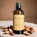 Sweet Almond Carrier Oil | Cold-Pressed Vegan 100 ml Amber Bottle