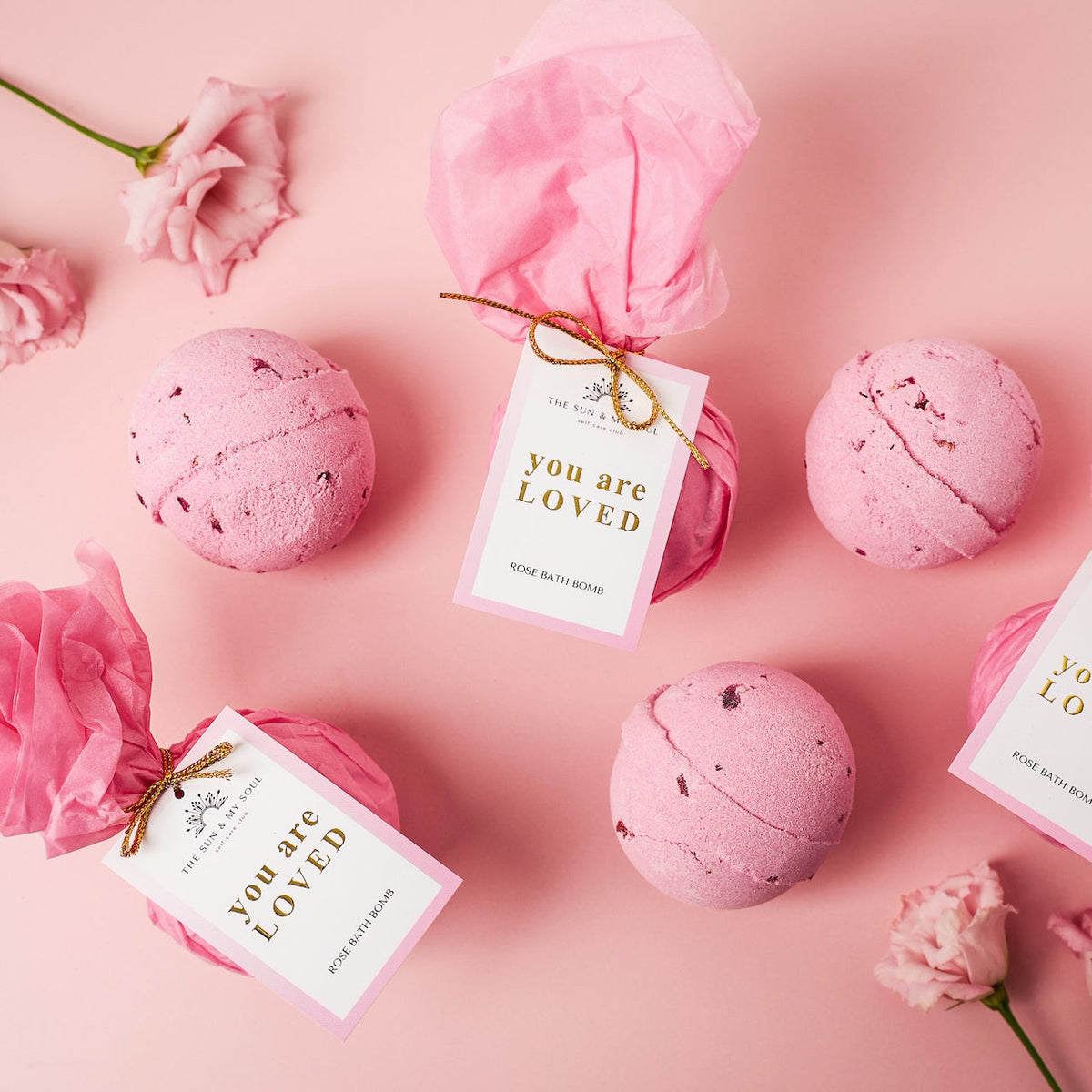 You Are Loved Rose Bath Bomb