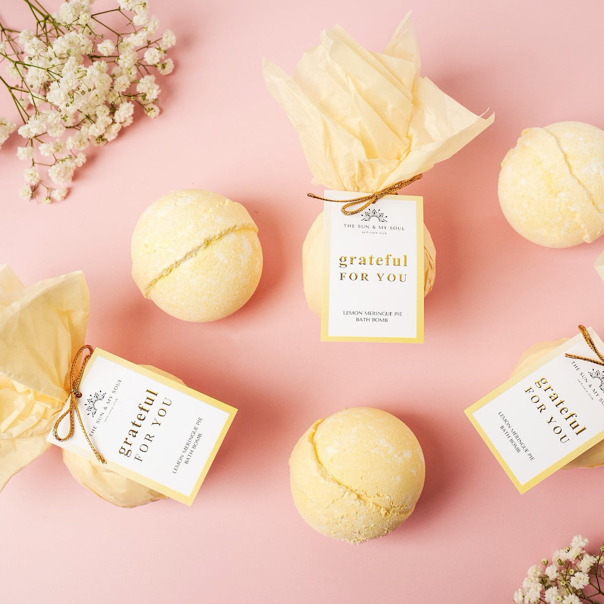Grateful For You Chamomile & Grapefruit Bath Bomb